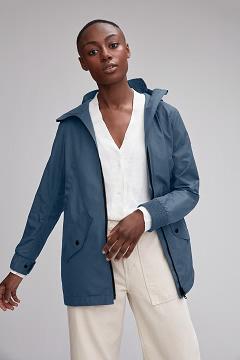 Chamarras Canada Goose Mujer Mexico - Ellscot Rompevientos Azules WE8913562